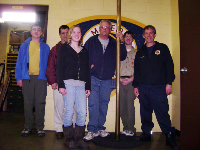 Group at firehouse