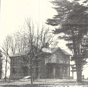 A house on the Hosbrook farm, lived in by Daniel and later by his son Homer.  The house was located on what is now the northeast corner of Miami Hills Drive and Hosbrook Road.