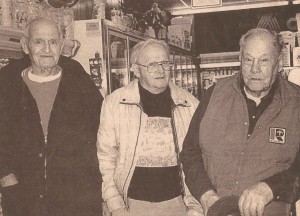 Dick Valentiner, Dallas Burton, and Thomas "Grandpa" Elliott meet every morning at the Madeira Ameristop store to start their day with coffee, stories and friendship.