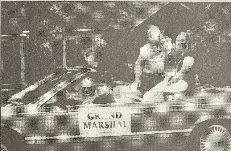 Dr. Michele Hummel, flanked by her husband, Michael, and daughter Kristin, was the grand marshal of the Independence Day parade this past July 4.